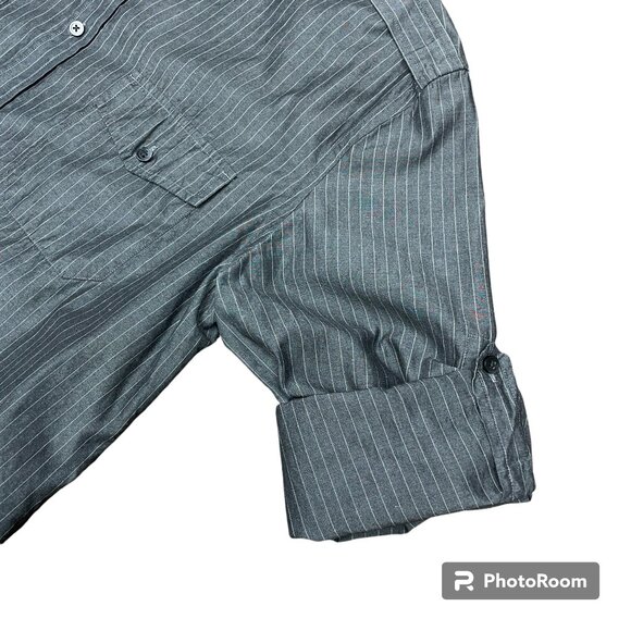 Men's EXPRESS Modern Fit Button-down‎ Long Sleeve Dress Shirt- Size Large - Picture 5 of 12